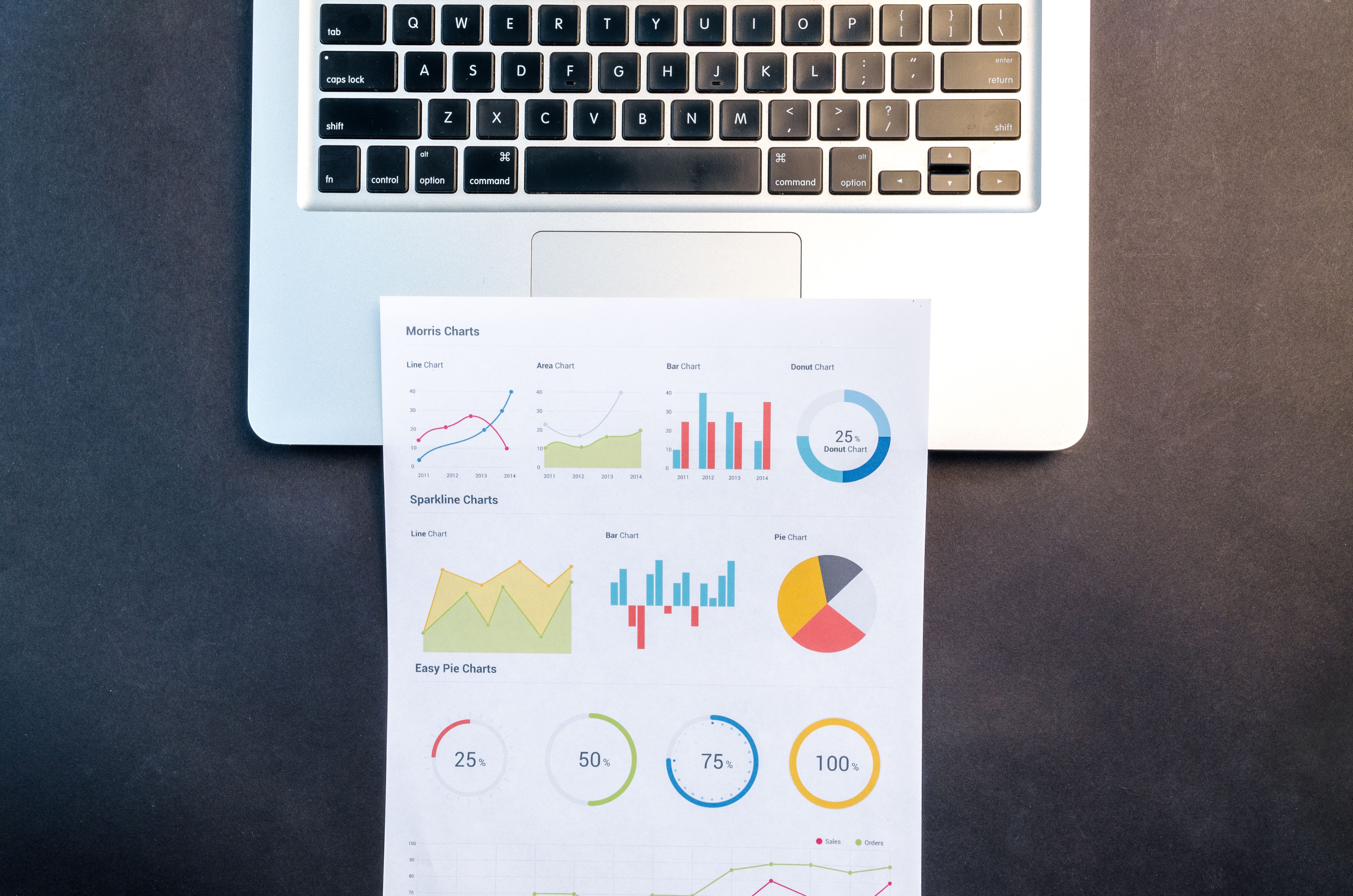 SEO analytics dashboard on an office monitor